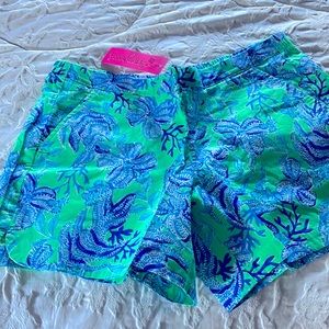 New with tag Lilly blue and green shorts